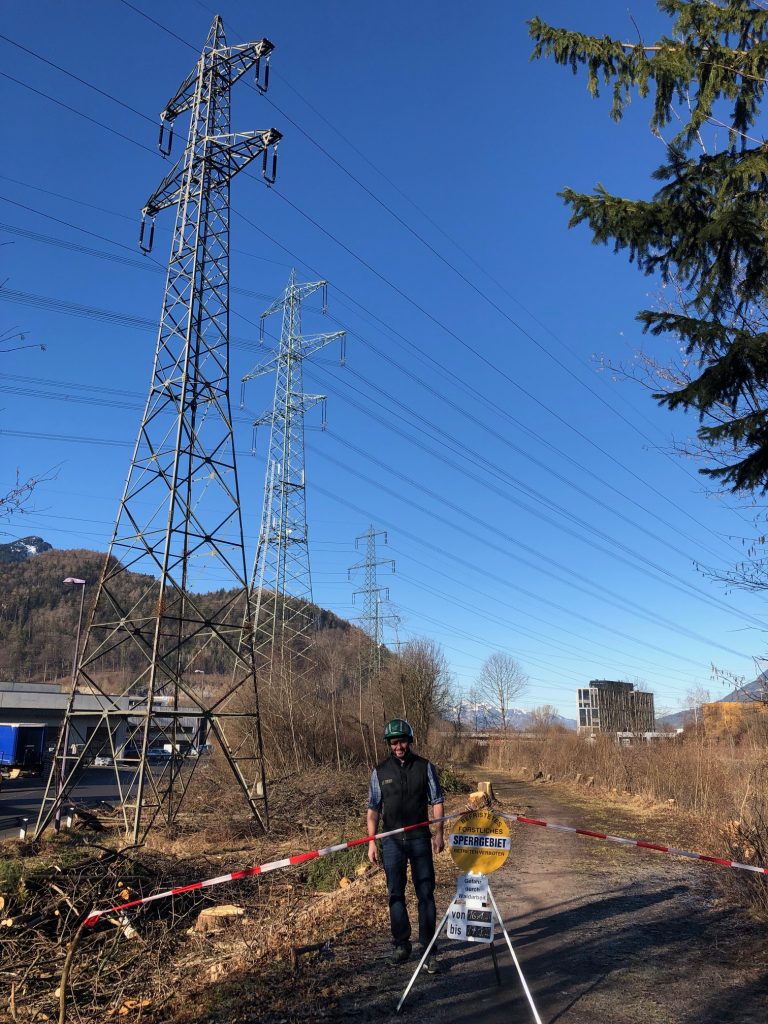 Leitungsfreischneiden – Hochspannungsleitung Tirol Pitztal